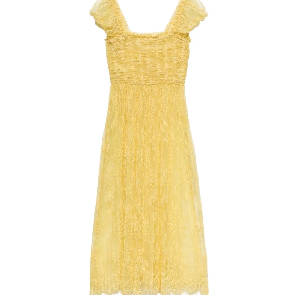 Doen Pamelina lace yellow dress
